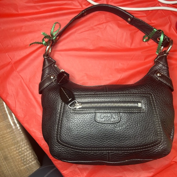 GORGEOUS Vintage Coach Black Pebbled Leather Penelope Medium Hobo bag Y2k #13327 - Picture 1 of 15
